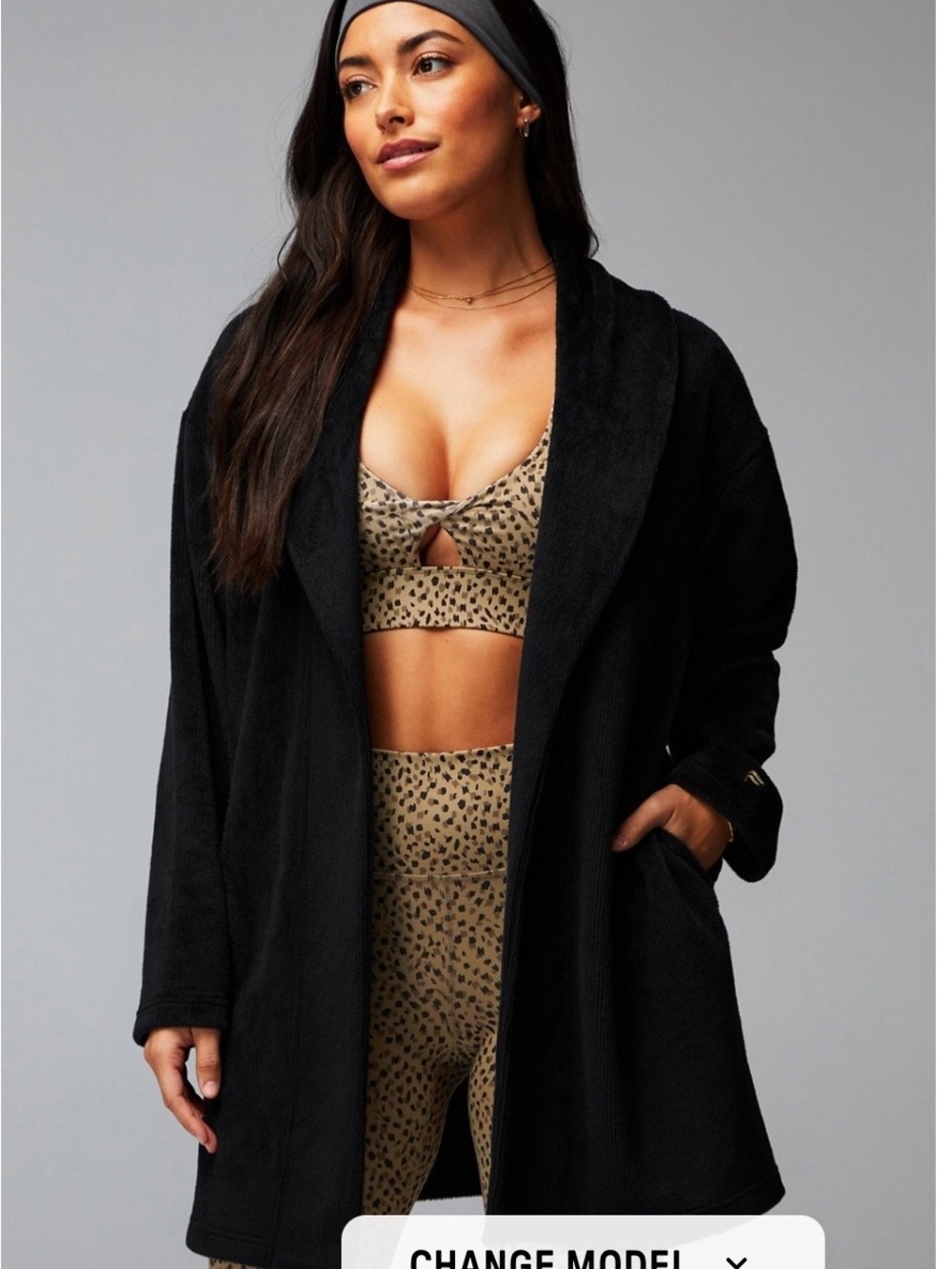 Fabletics Cozy Cord Cardigan NWT